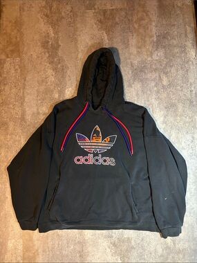 ADIDAS ORIGINALS CHINESE NEW YEAR TREFOIL HOODIE Rare Boxy fit